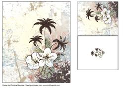 Tropical Floral Backing Sheet