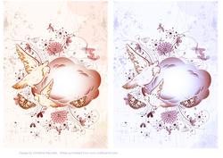 Doves, Butterflies and Flowers Backing Sheets