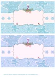 Christmas Frames with Stars and Candle