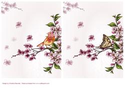 Blossom, Bird and Butterfly Backing Sheets