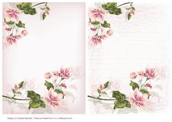 Pink Blossoms Backing Sheets