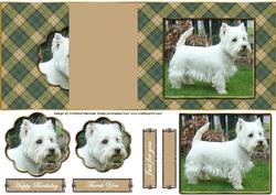 Love Westies - Back Fold No Hold Card