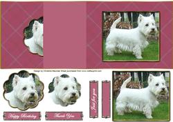Westie No Hole Fold Back - Mauve