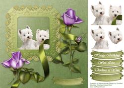 Westies Lavendar Roses