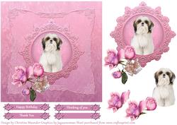 Shih Tzu Decoupage