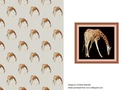 Giraffe Backing Sheet
