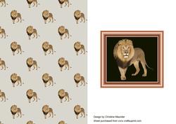 Lion Backing Sheet