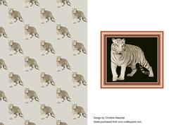 White Tiger Backing Sheet