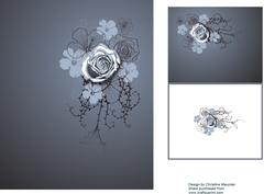 Blue Rose Backing Sheet