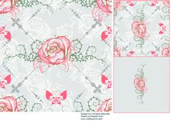 Pink Rose Backing Sheet
