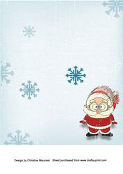 Santa Snowflakes Background