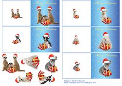 Furry Friends Christmas Gift Cards