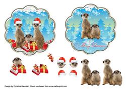 Cd Christmas Decorations - Meerkats