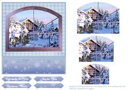 Snow Scene Through the Window