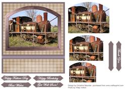 Old Locomotive Through the Window