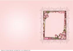 Blank Vintage Roses Insert