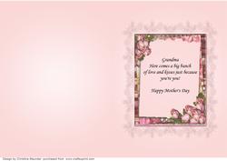Grandma - Vintage Roses Insert