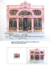 French Cafe Background
