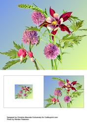 Purple Flowers Background
