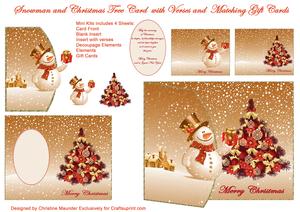 Snowman and Christmas Tree