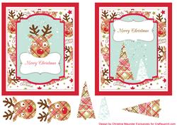Christmas Reindeer and Trees