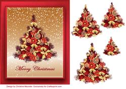 Red and Gold Christmas Tree