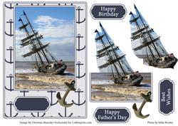 Grounded Tall Ship
