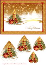 Golden Christmas Candle