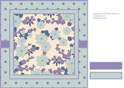 Floral Polka Dot Background - Lavender