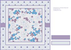 Floral Polka Dot Background - Light Purple