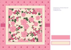 Floral Polka Dot Background - Pink