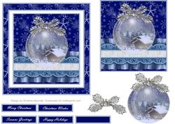 Christmas Bauble Winter Scene