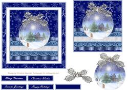 Christmas Bauble Winter Scene 2