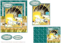 Christmas Lamb Nativity Scene