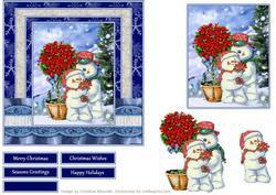 Christmas Sweet Heart Snowman