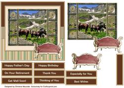 Moutain Horses by the Sofa