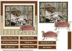 Winter Mill by the Sofa