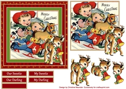 Christmas Cowgirl and Cowboy