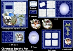 Christmas Sudoku Fun - Blue
