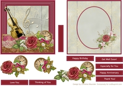 Violin and Roses