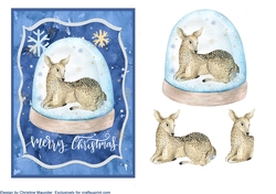 Christmas Deer Snow Globe