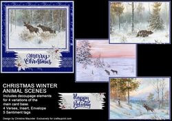 Christmas Winter Animal Scenes Mini Kit