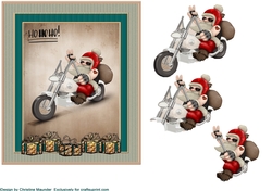 Santa on his Harley