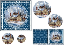 Merry Christmas Winter Scene