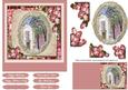 Vintage Roses and Church Scene