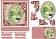 Vintage Roses and Lake House Scene