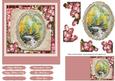 Vintage Roses and Stream Scene