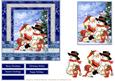 Christmas Snowman and Santa