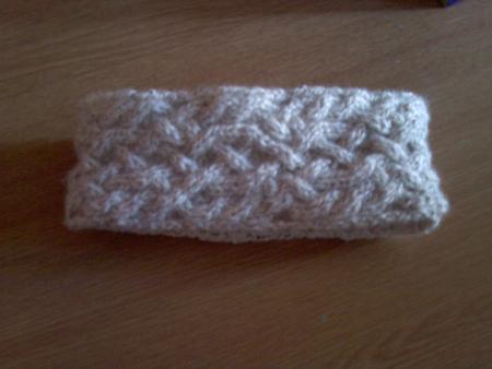 Imogen - Hand Knitted Aran Hairband