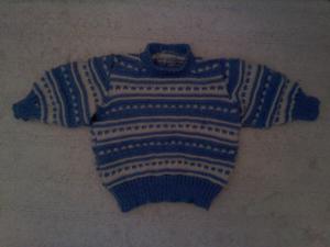 Eddie , a Two Colour Jumper for a Small Boy